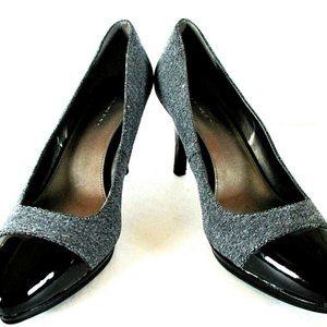 Bandolino Black Gray Pumps Heels Shoes Womens 9
